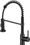 Kuchinox Loco, magas mosogatócsaptelep flexibilis kifolyóval, matt fekete, LAV-BQC_76SD (LAV-BQC_76SD)