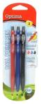 Optima Golyóstoll készlet OPTIMA nyomógombos 521 irodai színek (100916) - mystock