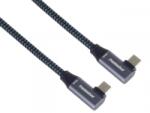  Cablu USB 3.2 Gen2x2 type C 100W unghi/unghi brodat 0.5m, ku31cj05 (KU31CJ05)