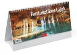 TopTimer Naptár, asztali, álló, TOPTIMER Fantasztikus tájak (27T662P-00P)