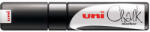 uni Krétamarker folyékony 8mm, Uni-Posca PWE-8K fekete (2UPWE8KF) - cartridge