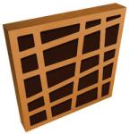 Jocavi LEAKYFM LFM180 - 1800 x 600 x 80 mm Portocaliu Maro (RAL 8019)