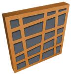 Jocavi LEAKYFM LFM060 - 600 x 600 x 80 mm Portocaliu Gri deschis (RAL 7001)