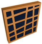 Jocavi LEAKYFM LFM180 - 1800 x 600 x 80 mm Portocaliu Albastru (RAL 2013)