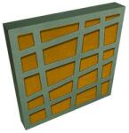Jocavi LEAKYFM LFM060 - 600 x 600 x 80 mm Verde Galben (RAL 1003)