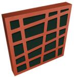 Jocavi LEAKYFM LFM120 - 1200 x 600 x 80 mm Rosu Verde (RAL 6028)