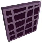 Jocavi LEAKYFM LFM060 - 600 x 600 x 80 mm Violet Violet (RAL 4007)