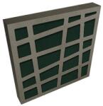 Jocavi LEAKYFM LFM060 - 600 x 600 x 80 mm Gri Verde (RAL 6028)