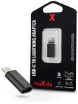 Maxlife USB Type-C - Lightning adapter - Maxlife USB-C To Lightning Adapter - 2A - fekete (TF-0128)