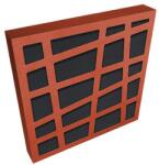 Jocavi LEAKYFM LFM060 - 600 x 600 x 80 mm Rosu Gri (RAL 7015)