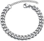 HARAHU Brățară pe mână TO-34786 - Argintie / 18+5cm / 11mm KP34786