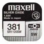 VARTA Maxell SR1120SW V381 SR1120 SR55 1.55V alkáli elem