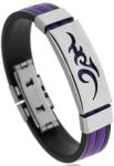 HARAHU Brățară pentru bărbați TI-33196 - Neagră / Violetă KP33196