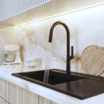 Gamma Awra konyhai csaptelep fekete, beépíthető (BAA-BK)