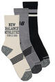 New Balance Sport zoknik ACTIVE LIFESTYLE GRAPHIC CREW SOCKS 3 PACKS Szürke M