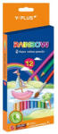 Y-Plus Színes Ceruza Y-Plus Rainbow, háromszögletű, akvarell, 12 db-os készlet