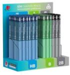 ICO Grafitceruza display, HB, B, 2B, háromszögletű ICO "Süni", sötét pasztell színek (184 db) (TICSDSP)