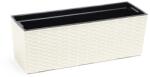 Lamela Begonia Rattan balkonláda/virágláda 19 x 56 x 18 cm krém/kremowy (LA625-krém)