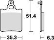 JMT Placute frana TRW Lucas MCB552 (7872096MA)