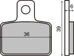 RMS Placute frana Sherco 125-290 99- 01 Beta Rev3 250 00- 04 (MCB767) (225100650RM)