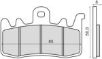 RMS Placute frana (Sinter) BMW R 1200 GS 2013-, echivalent MCB856 (225103193RM)