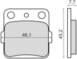 RMS Placute frana sinter Kawasaki KX80 spate (225102853RM)