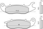 RMS Placute frana Honda CBR 125 2012 (225102820RM)