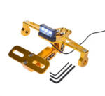 WMX Suport numar si lampa moto atv, din aluminiu, culoare auriu, universal (AW568991Y) - mxenduro