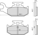 RMS Placute frana sinter Yamaha YXR 660 spate (225103183RM)