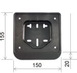 RMS Suport numar scuter 50 (142700040RM)