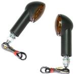 JMT Set semnalizari mini Cateye JMT 12V 21W BAY9S M10 x 22 mm culoare negru sticla fumurie (7050818MA)