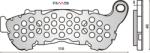 RMS Placute frana Honda CB Hornet 600 07, Suzuki Burgman 125-200 07 (225102550RM)