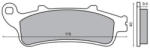 RMS Placute frana Honda Pantheon 4T 125-150 CB FJS VFR XL GL (225100340RM)