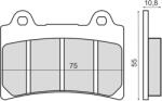 RMS Placute frana (Sinter) Yamaha TDM 850 1991-1995 (225103093RM)