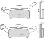 RMS Placute frana Yamaha YW 125 BWS fata (225103250RM)
