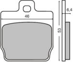 RMS Placute frana spate MBK Nitro (225100280RM)