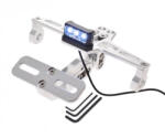 WMX Suport numar + lampa, pentru moto atv, aluminiu, culoare argintiu, universal (AW568991S) - mxenduro