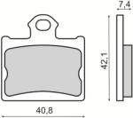 RMS Placute frana sinter KTM SX 85 19 16 WHEEL 85 2011 2018, echivalent MCB831 (225103533RM)