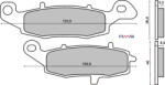 RMS Placute frana Suzuki GSF 600 00- 04 GSX 600 98- 05 (225101240RM)