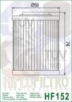 HifloFiltro Filtru Ulei HF152 Hiflofiltro Aprilia Bombardier Can-An CFMoto (HF152)