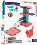 Magna-Tiles Cat Tree, set magnetic 13 piese Jucarii de constructii magnetice