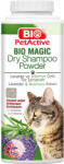  BIO PETACTIVE BIO PETACTIVE Bio Magic Dry Shampoo Powder, șampon pudră pisici, fără clătire, flacon, 150g