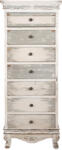 Clayre & Eef Comoda lemn multicolor vintage 56x43x145 cm (5H0737) Comoda