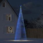 vidaXL LED коледна елха 1544 LED синя 500 см (358074)
