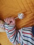 Kathryn' s Bracelets Сребърна дрънкалка за бебе с име (СД2)