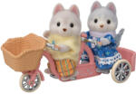 EPOCH Sylvanian Families Set Tandem Biciclete Husky Frați și Surori (5637) Figurina