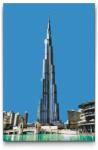  Festés számok szerint - Burj Khalifa, Dubai 2 Méret: 40x60cm, Keretezés: Műanyagtáblával