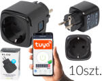  Priză inteligentă WiFi controlată prin telefon - negru (72-131-)