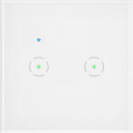 ORNO Intrerupător de perete Smart Wi-Fi, 2-gang, alb (O-OR-SH-17201_W)