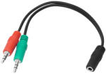 BLOW Adaptoare Jack 3, 5 4-pol - 2xConector 3, 5ST (3420-)
